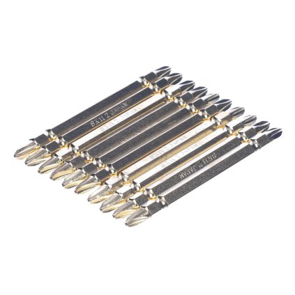 SK11 GOLD Japanese Double End Screwdriver Bits - 10 pcs - PH2 - 85 mm