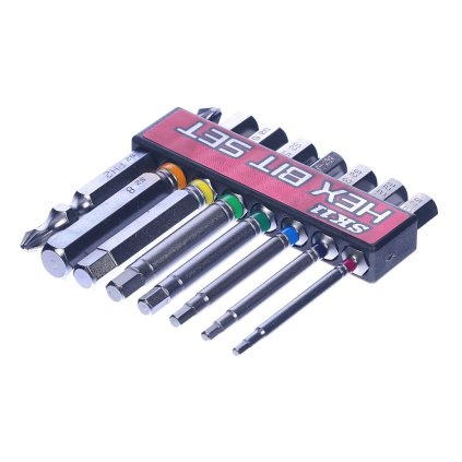 SK11 Screwdriver Hex Bit Set - 8 pcs - 65 mm