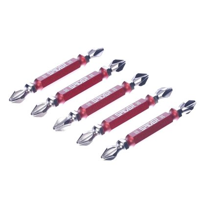 SK11 Japanese SPIDER Double End Torsion Screwdriver Bit Set - 5 pcs - PH2 - 65 mm