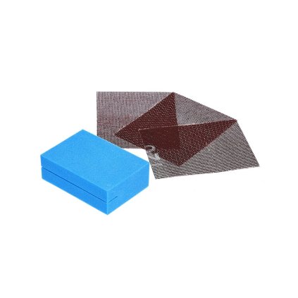 SK11 Japanese Net Abrasive Sheet and Sanding Block Set - Grit #120