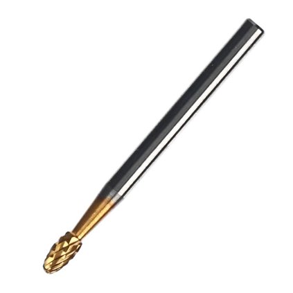 SK11 Titanium Coated Carbide Rotary Burr, Oval Shape - STCB-8