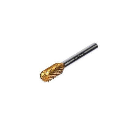 SK11 Titanium Coated Carbide Rotary Burr, Rounded Cylinder Shape - STCB-18