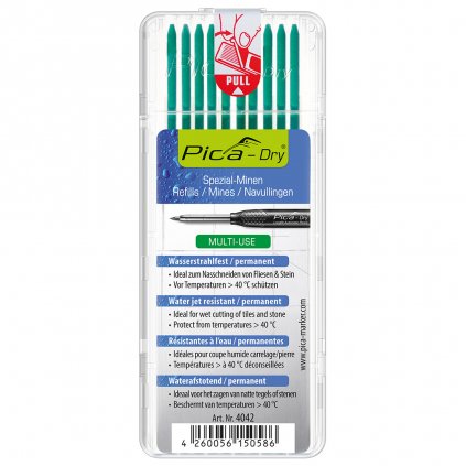 Pica-Dry Refill Leads 4042 Water Jet Resistant, Green