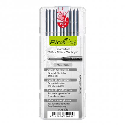 Pica-Dry Refill Leads 4030 Water Soluble, Graphite