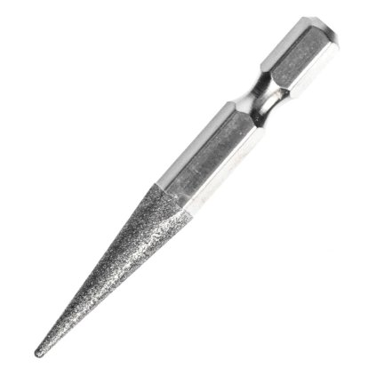 SK11 Diamond Coated Rotary Burr, Conical Pointed Shape - 6 mm - Grit #100 - DIA-6HEX