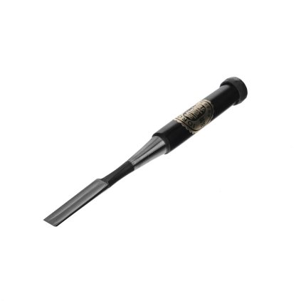 IOROI Oire Japanese Bench Chisel, 2 Line Hollow Ground, 12mm, Ebony Handle - 1