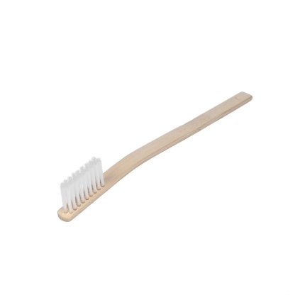 SK11 Japanese Long Nylon Wire Brush with Curved Bamboo Handle - No.124