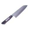 MIKI HAMONO SEISAKUSHO Japanese Miki Masamitsu Saku VG10 Clad Steel Santoku Kitchen Knife - 170 mm - UF181