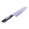 MIKI HAMONO SEISAKUSHO Japanese Miki Masamitsu Saku VG10 Clad Steel Santoku Kitchen Knife - 170 mm - UF181