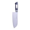MIKI HAMONO SEISAKUSHO Japanese Hand Forged Hakuun Saku VG10 35 Layers Steel Santoku Kitchen Knife - 170 mm - UF065