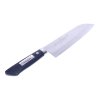 MIKI HAMONO SEISAKUSHO Japanese Hand Forged Hakuun Saku VG10 35 Layers Steel Santoku Kitchen Knife - 170 mm - UF065