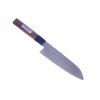 MIKI HAMONO SEISAKUSHO Japanese Miki Seiyu Saku VG10 35 Layers Steel Santoku Kitchen Knife - 170 mm - UF169