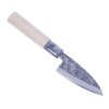 UMEBACHI RYUMA Japanese Small Deba Knife for Fish Filleting with Hammertone Finish - 90 mm