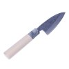 UMEBACHI RYUMA Japanese Small Deba Knife for Fish Filleting with Hammertone Finish - 90 mm