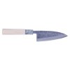 UMEBACHI RYUMA Japanese Small Deba Knife for Fish Filleting with Hammertone Finish - 120 mm
