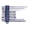 SK11 Tapered Wood Drill Bit and Screwdriver Bit Set - 10 pcs