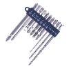 SK11 Tapered Wood Drill Bit and Screwdriver Bit Set - 10 pcs