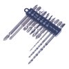 SK11 Tapered Wood Drill Bit and Screwdriver Bit Set - 10 pcs