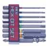 SK11 Screwdriver Hex Bit Set - 8 pcs - 65 mm