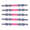 SK11 Japanese Super Ashura Double End Torsion Screwdriver Bit, Slim - 5 pcs - PH2 - 65 mm