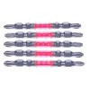 SK11 Japanese Super Ashura Double End Torsion Screwdriver Bit, Slim - 5 pcs - PH2 - 65 mm