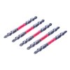 SK11 Japanese Super Ashura Double End Torsion Screwdriver Bit, Slim - 5 pcs - PH2 - 65 mm