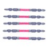 SK11 Japanese Super Ashura Double End Torsion Screwdriver Bit, Slim - 5 pcs - PH2 - 65 mm