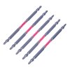 SK11 Japanese Super Ashura Double End Torsion Screwdriver Bit, Slim - 5 pcs - PH2 - 130 mm