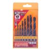 E-VALUE Brad Point Drill Bit Set with Round Shank - 8 pcs - 3-10 mm