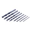 E-VALUE Brad Point Drill Bit Set with Round Shank - 8 pcs - 3-10 mm
