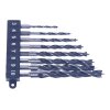 E-VALUE Brad Point Drill Bit Set with Hex Shank - 8 pcs - 3-10 mm