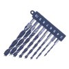 E-VALUE Brad Point Drill Bit Set with Hex Shank - 8 pcs - 3-10 mm
