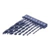 E-VALUE Brad Point Drill Bit Set with Hex Shank - 8 pcs - 3-10 mm