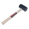 E-VALUE Rubber Mallet with Wooden Handle - 1/2P
