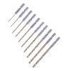 E-VALUE 10-Piece Titanium Iron Drill Set - ETDT-10HEX