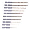 E-VALUE 10-Piece Titanium Iron Drill Set - ETDT-10HEX