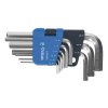 E-VALUE 9-Piece Short Hex Key L-Wrench Set - ELHW09NL