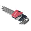 E-VALUE 9-Piece Ball End Hex Key L-Wrench Set, Semi-Long - ELBW09ISL