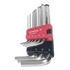 E-VALUE 9-Piece Ball End Hex Key L-Wrench Set, Semi-Long - ELBW09ISL
