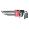 E-VALUE 9-Piece Ball End Hex Key L-Wrench Set, Semi-Long - ELBW09ISL