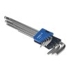 E-VALUE 9-Piece Extra Long Ball End Hex Key L-Wrench Set - ELBW09EL