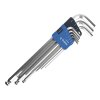 E-VALUE 9-Piece Extra Long Ball End Hex Key L-Wrench Set - ELBW09EL