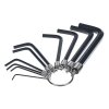 SK11 Japanese 10-Piece Hex Key L-Wrench Set - No.4