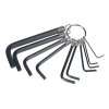 SK11 Japanese 10-Piece Hex Key L-Wrench Set - No.4