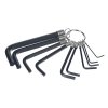 SK11 Japanese 10-Piece Hex Key L-Wrench Set - No.4