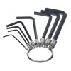 SK11 Japanese 8-Piece Hex Key L-Wrench Set - No.3