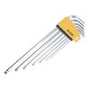 WISE Japanese Ball End Hex Key L-Wrench Set, Hard Chrome Plated - WLB330N-7S