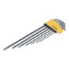WISE Japanese Ball End Hex Key L-Wrench Set, Hard Chrome Plated - WLB330N-7S