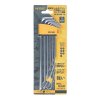 WISE Japanese Ball End Hex Key L-Wrench Set, Hard Chrome Plated - WLB330N-7S