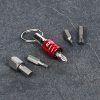 SK11 Japanese Quick Release Bit Holder with Key Ring, Red - SQH-R
